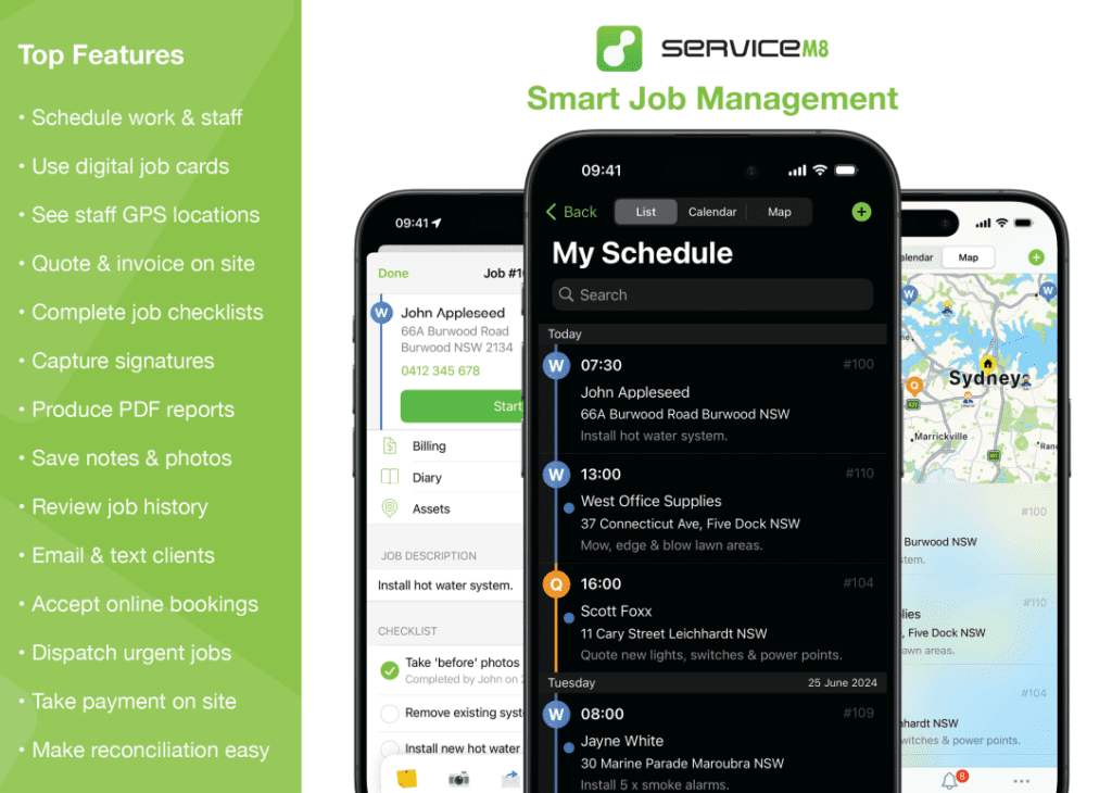 Job Management Software Michigan Contractors ServiceM8
