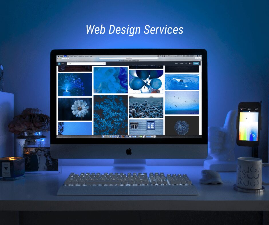 Mobile-responsive WordPress website design for Michigan service business displayed on laptop and smartphone — Agile Solutions Michigan