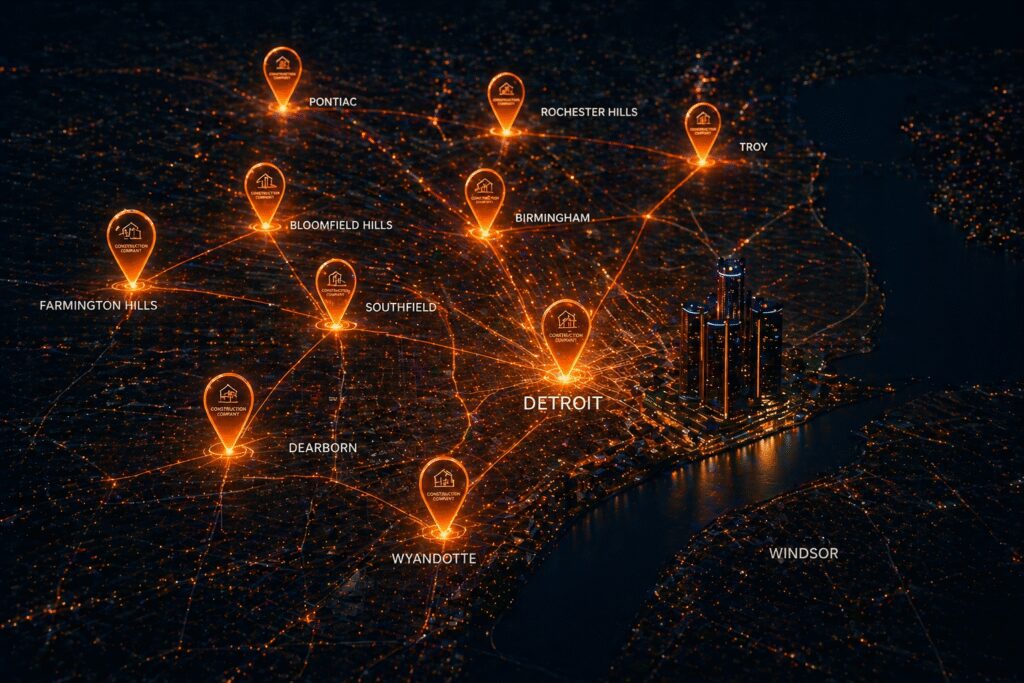 Digital marketing services across the Detroit metro service area including Dearborn Royal Oak Ferndale Grosse Pointe and Livonia