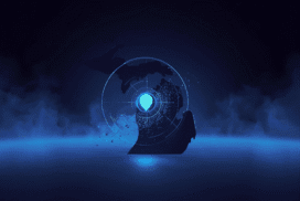 Glowing globe with location pin representing local SEO services Michigan contractors — Agile Solutions